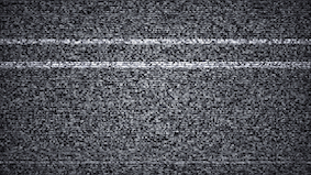 Screenplay: Black and white TV static