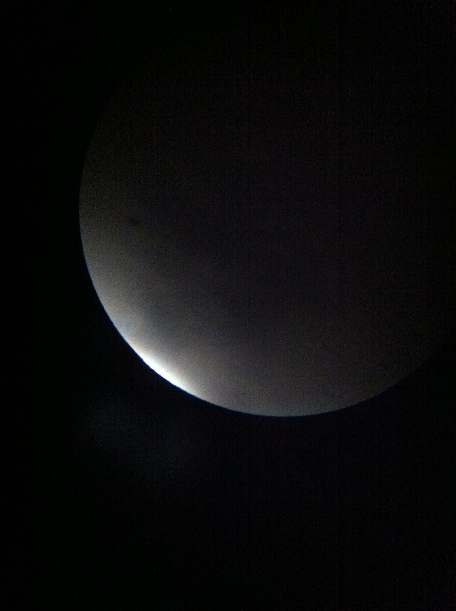 Big Game Country: moon seen through a telescope
