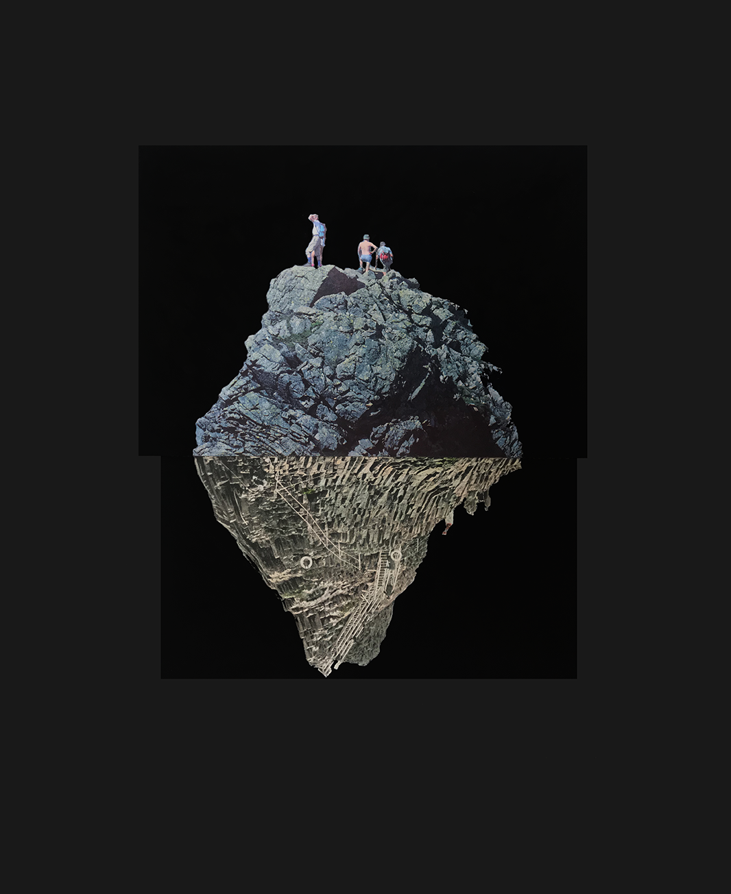 Head over hills: making an asteroid in space with people walking around its edge